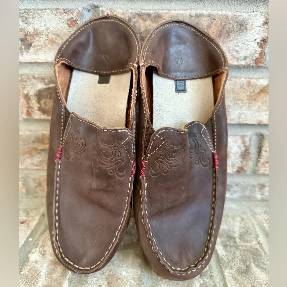 Olukai Nohea Nubuck Women's Slip-on Casual Loafers - Picture 2 of 3